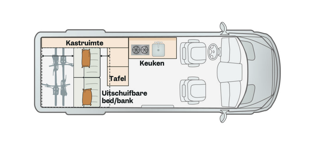Plattegrond Florida buscamper